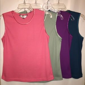 LOT 4 ALLISON DALEY Petite Medium Tank Tops